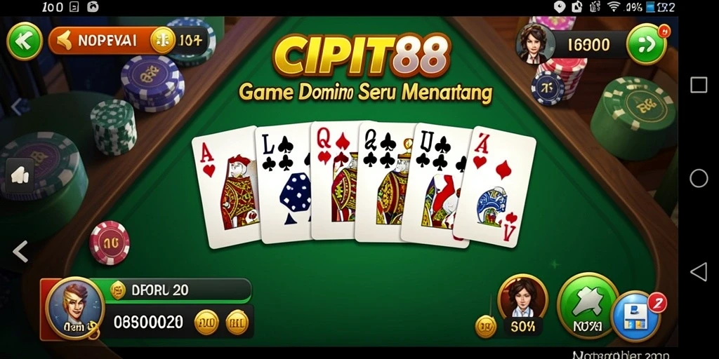 Tampilan menarik dari permainan Domino di CIPIT88.