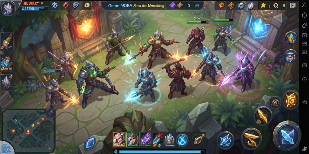 Tampilan gameplay JEJUSLOT dengan karakter yang epik saat bertarung.