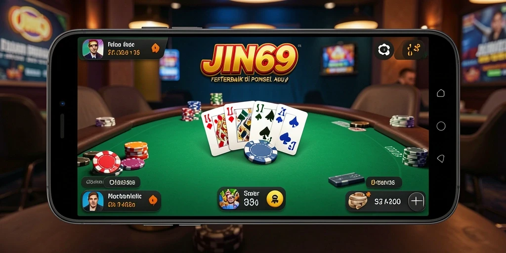 Tampilan gameplay JIN69 yang menarik dan menyenangkan saat bermain Poker.