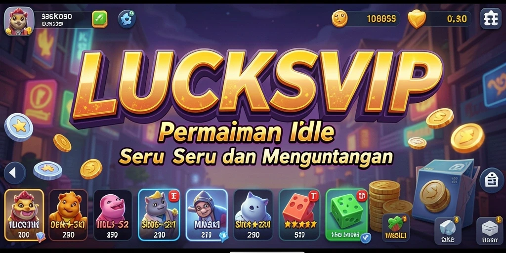 Tangkapan layar gameplay LUCKSVIP yang menunjukkan keseruan permainan Idle.