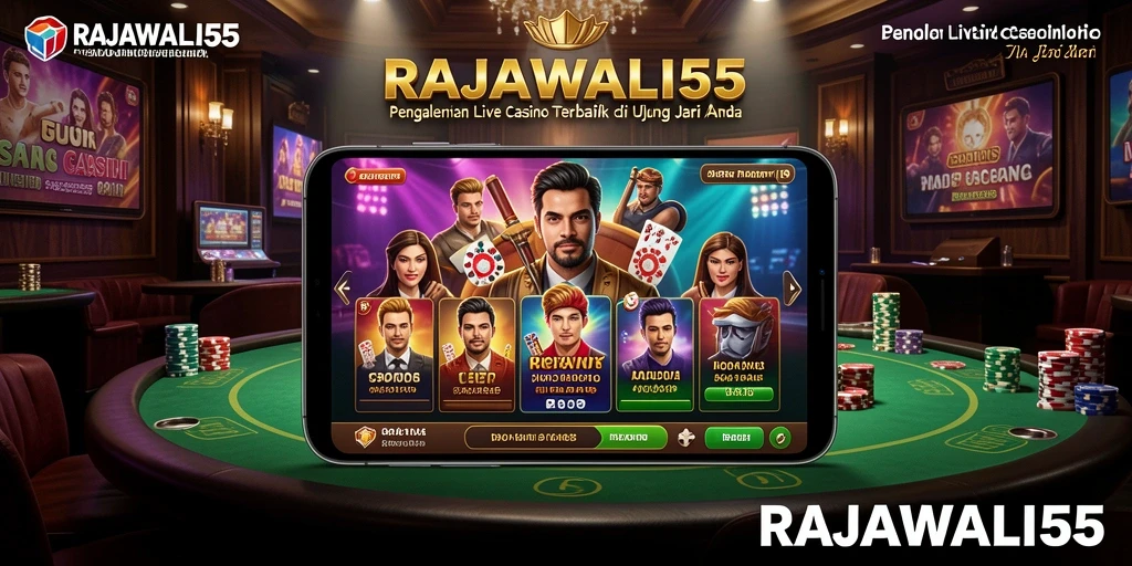Tampilan gameplay Live Casino yang mengasyikkan di RAJAWALI55.
