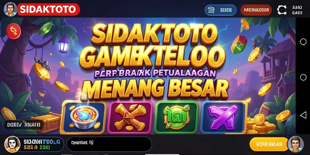Tampilan gameplay SIDAKTOTO dengan grafis menarik dan fitur bonus yang seru.